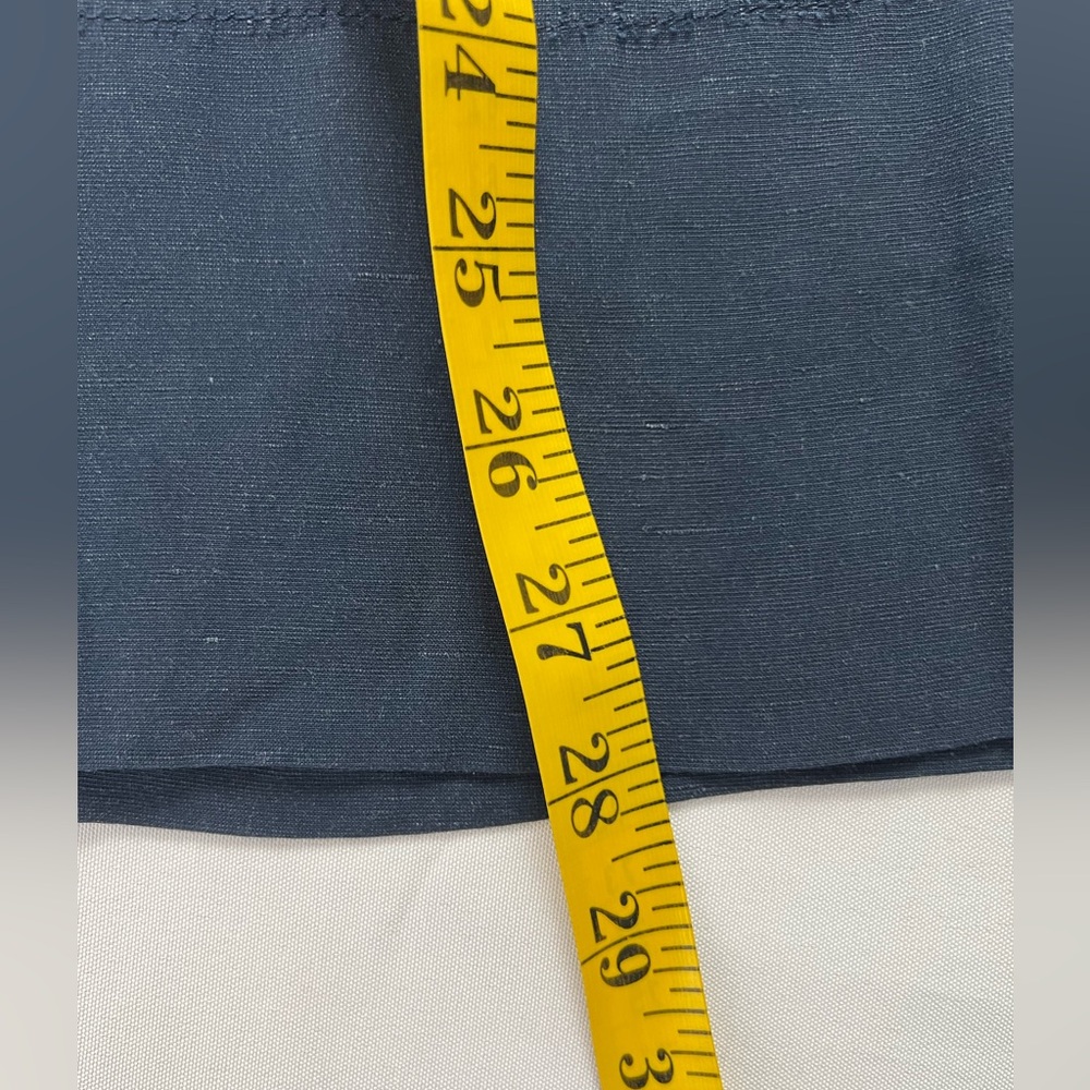 G. Label by Goop Seaside Wide Leg Viscose Linen Navy Office Wedding Resort Pant - Picture 16 of 16
